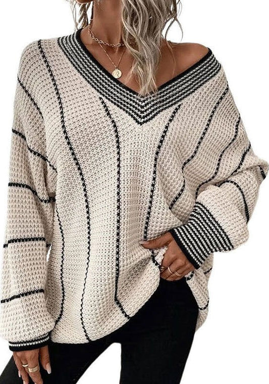 Striped Luxe Loom Knit Sweater