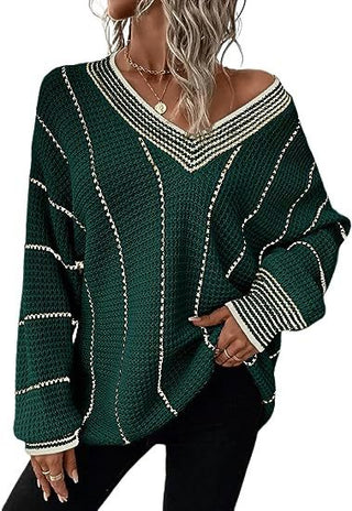 Striped Luxe Loom Knit Sweater