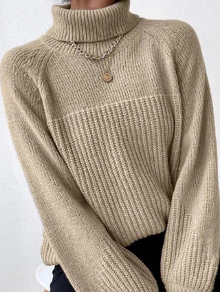 Knit turtleneck sweater