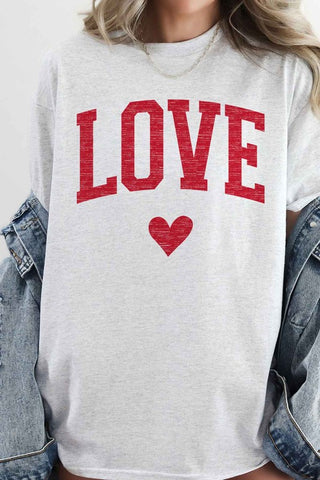 LOVE HEART VALENTINES GRAPHIC TEE