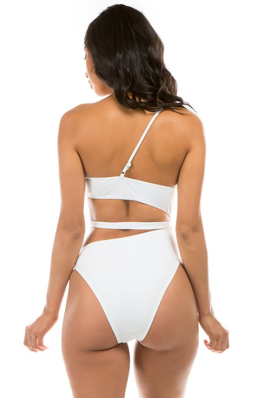 Chic Belt One Piece Swimsuit