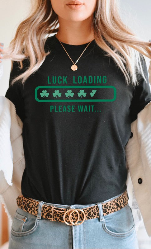 Clover Luck Loading St Patricks Graphic Tee