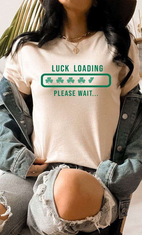 Clover Luck Loading St Patricks Graphic Tee