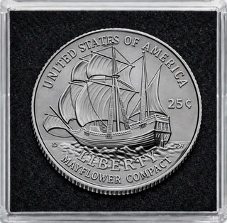 2026 Mayflower Compact Quarter 3-Coin Set from S Proof Set and P & D Uncirculated Coin Sets