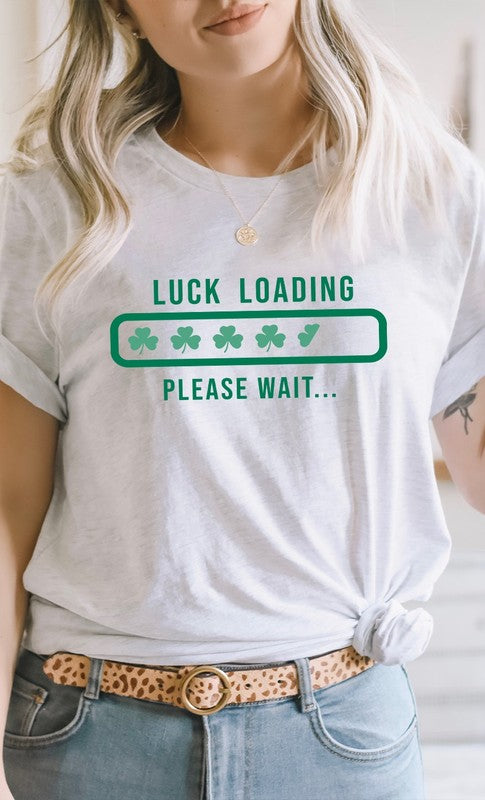 Clover Luck Loading St Patricks Graphic Tee