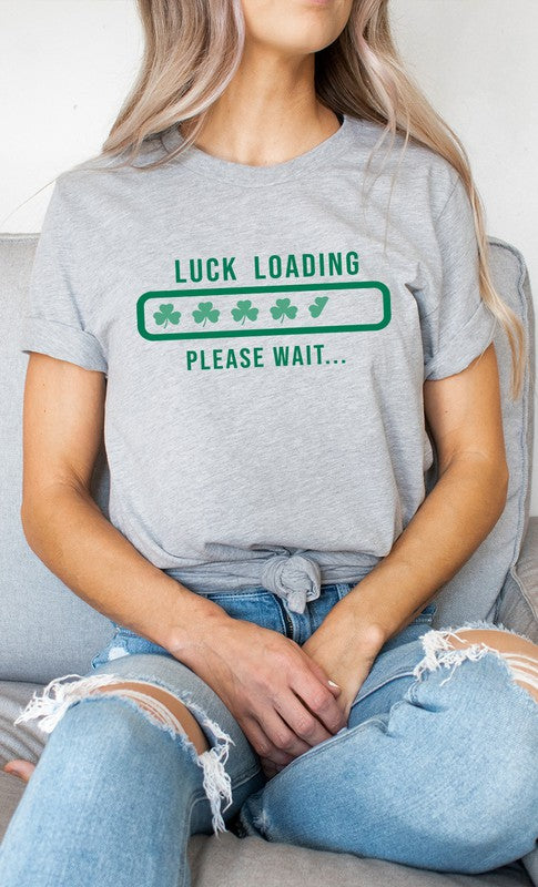 Clover Luck Loading St Patricks Graphic Tee