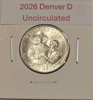2026 P D Mayflower Compact Quarter 2-Coin Set BU Semiquincentennial