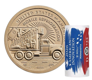 2026 Minnesota American Innovation $1 Coin 2 Roll Set OGP US Mint