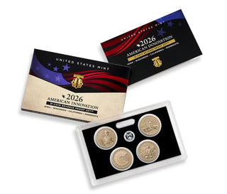 2026-S American Innovation $1 Reverse Proof 4-Coin Set – PRESALE – OGP
