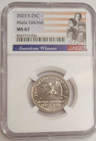 2023-S Maria Tallchief Quarter NGC MS67 American Women 25C San Francisco