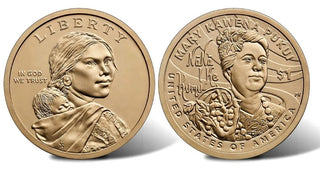 2025 P D S Native American $1 Mary Kawena Pukui 3-Coin Set Proof BU