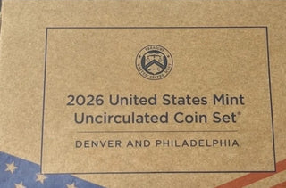 2026 Uncirculated Coin (Mint) Set P D 20 Coins Sealed OGP COA Future Delivery