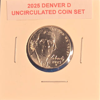 2025 P D S Proof Jefferson Nickel 3-Coin Set Proof BU
