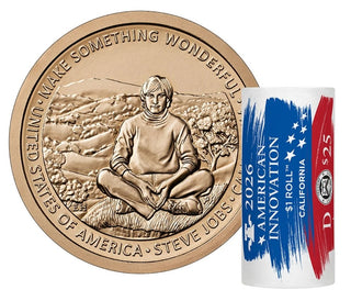 PRESALE 2026 California American Innovation $1 Coin 2 Roll Set OGP US Mint