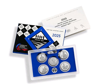 2025-S American Women Quarters Proof Set – 5 Coins – U.S. Mint OGP & COA