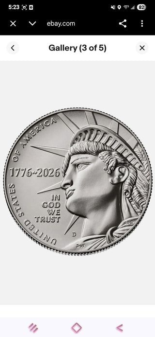 PRESALE 2026 P D Enduring Liberty Half Dollar 2-Roll Set 250th Anniversary Semiquincentennial OGP