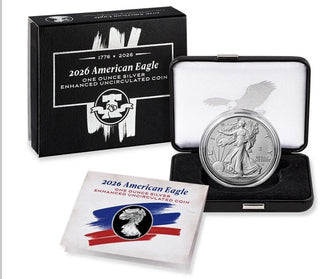 PRESALE 2026-W Silver Eagle Enhanced Uncirculated 1776-2026 1 oz .999 250 Privy