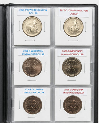 MyJayDe Album 2026 P & D COMPLETE Semiquincentennial 26-Coin BU from Mint Rolls