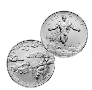 2025 Superman DC Comic Art 1 oz. Silver Medal U.S. Mint Philadelphia Mint P OGP COA Limited Mintage 28,984