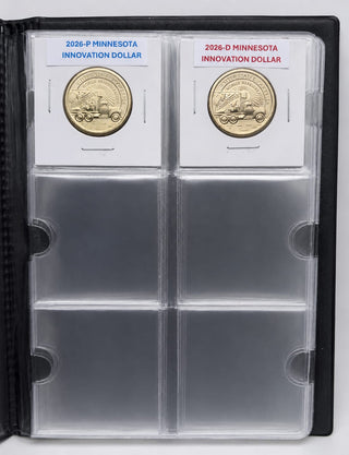 MyJayDe Album 2026 P & D COMPLETE Semiquincentennial 26-Coin BU from Mint Rolls