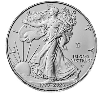 PRESALE 2026-W Silver Eagle Enhanced Uncirculated 1776-2026 1 oz .999 250 Privy