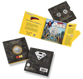 2025 Superman DC Comic Art 1 oz. Silver Medal U.S. Mint Philadelphia Mint P OGP COA Limited Mintage 28,984