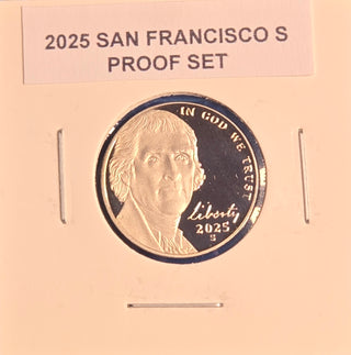 2025 P D S Proof Jefferson Nickel 3-Coin Set Proof BU
