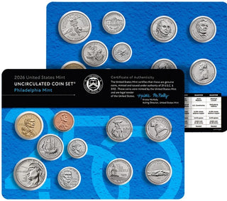2026 P D U.S. Mint Uncirculated Coin Set 1776-2026 Dual Date 20-Coin OGP