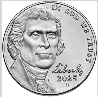 2025 P D S Proof Jefferson Nickel 3-Coin Set Guardhouse Proof BU