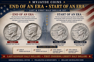 LAST & FIRST Half Dollar Set - 2025 P&D Kennedy and 1776-2026 P&D Enduring Liberty 4 Coin Uncirculated Set