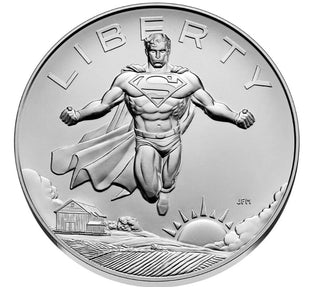2025 Superman DC Comic Art 1 oz. Silver Medal U.S. Mint Philadelphia Mint P OGP COA Limited Mintage 28,984