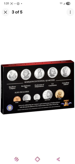 PRESALE 2026 U.S. Mint Silver Proof Set Presale – OGP & COA – Official Mint Release
