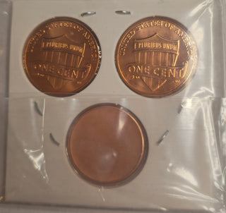 2025 P & D Lincoln Cent + Blank Planchet 3-Piece Collector Set