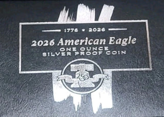 2026 W Gem Proof American Silver Eagle 1 oz 1776-2026 OGP + COA