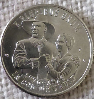 2026 P D Mayflower Compact Quarter 2-Coin Set BU Semiquincentennial